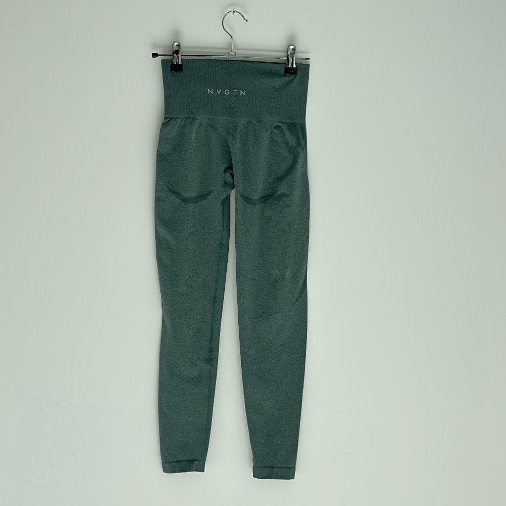 NVGTN Contour Seamless High Waisted Leggings Forest Green Size XS - Picture 9 of 10